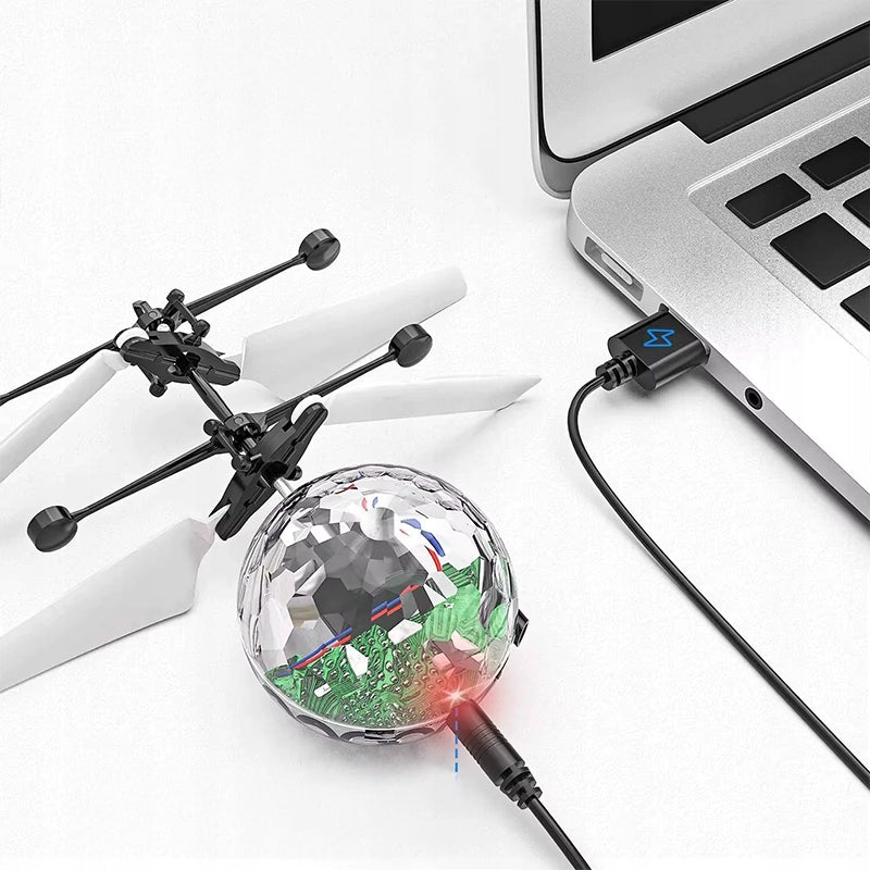 DISCO BALL FLYING TOY HAND CONTROLLED REMOTE BALL UFO DRONE LED Brand no brand