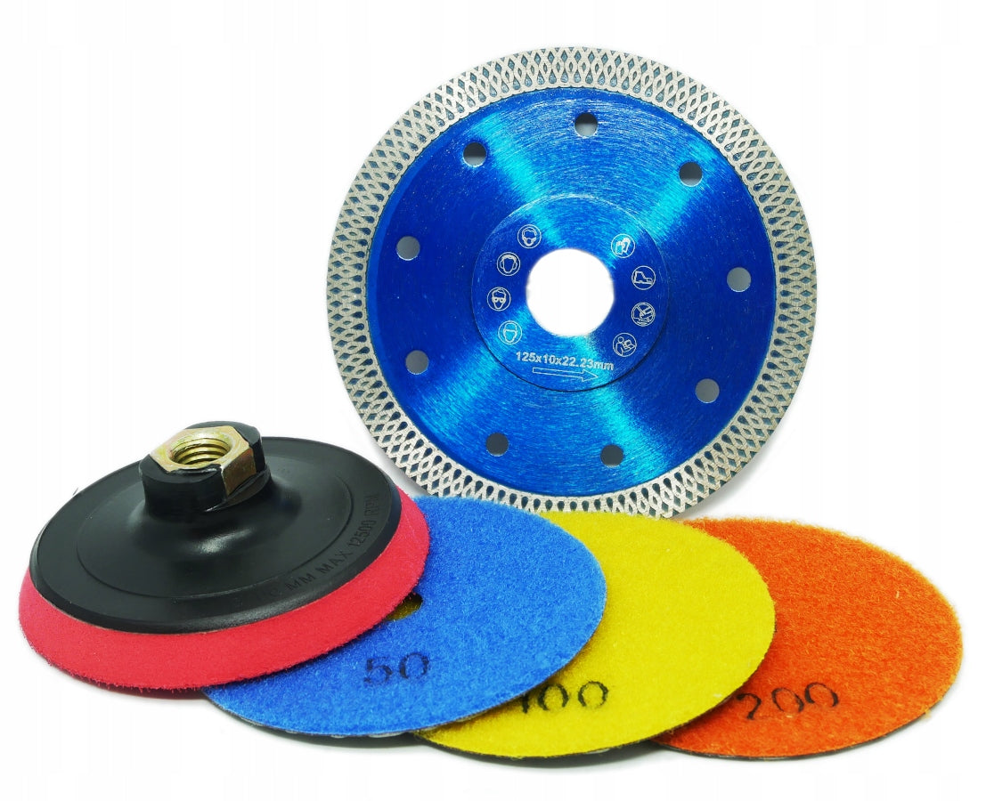 DISCS SET FOR CUTTING AND GRINDING SINTER STONEWARE Manufacturer code zstw115i100mm+t4124