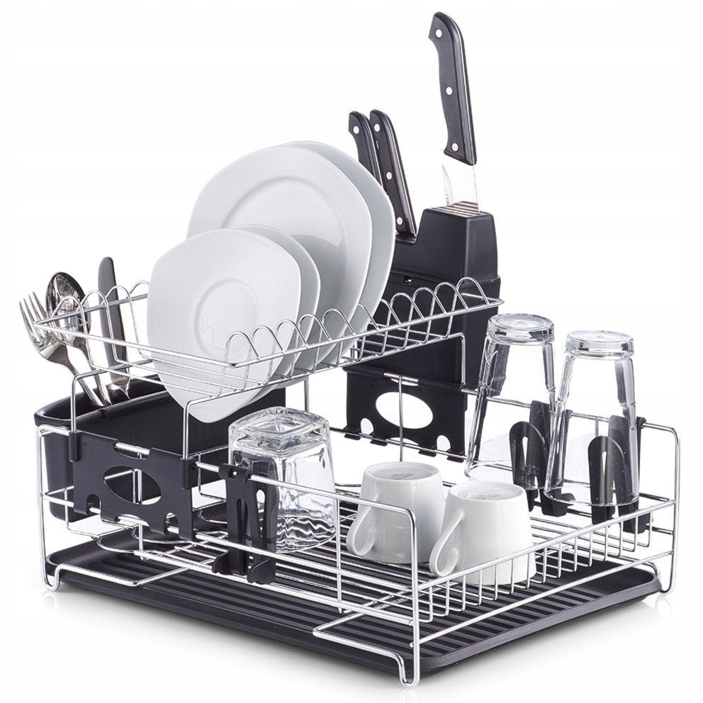 DISH DRYER CUTLERY DRAINER chromeZELLER Brand Zeller