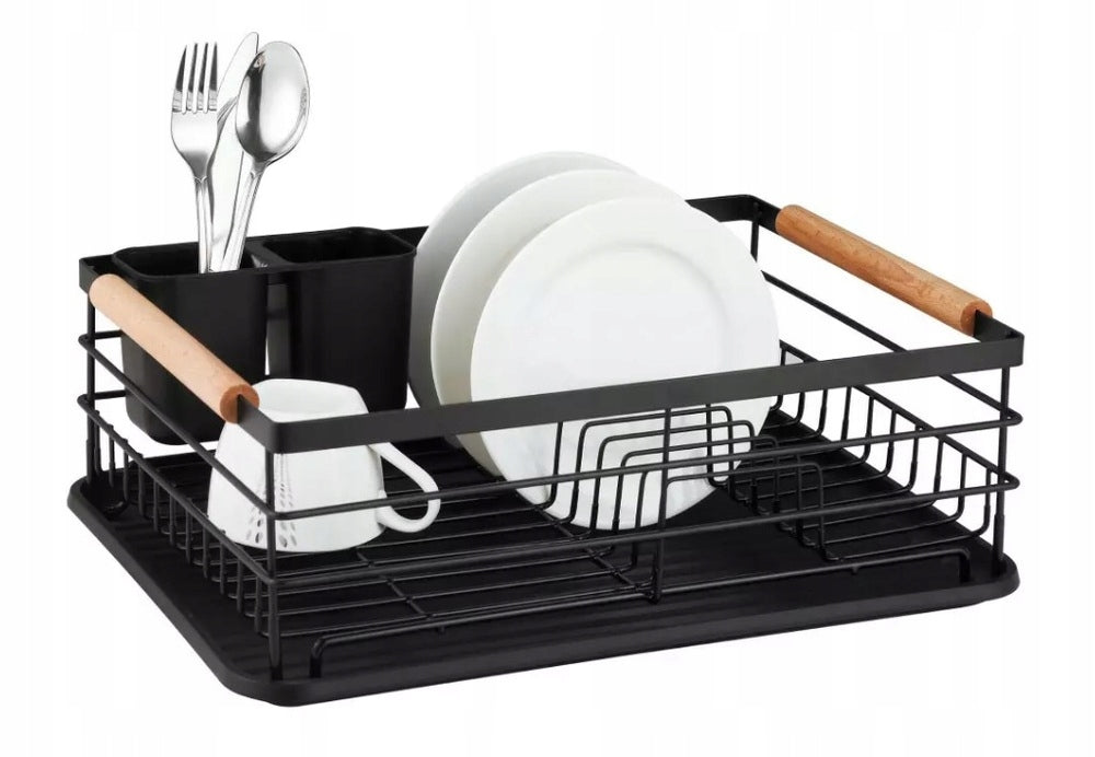 DISH DRYER STANDING DRAINER BLACK LARGE Packaging status original