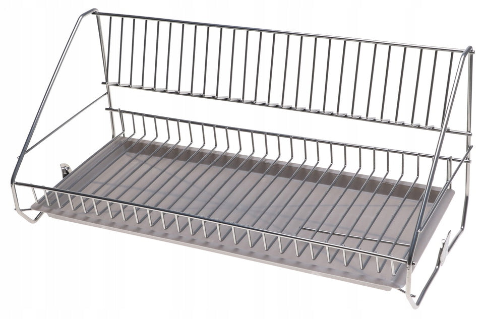 DISH DRYER Standing Cutter Hanging 50cm Poland Silver S1S