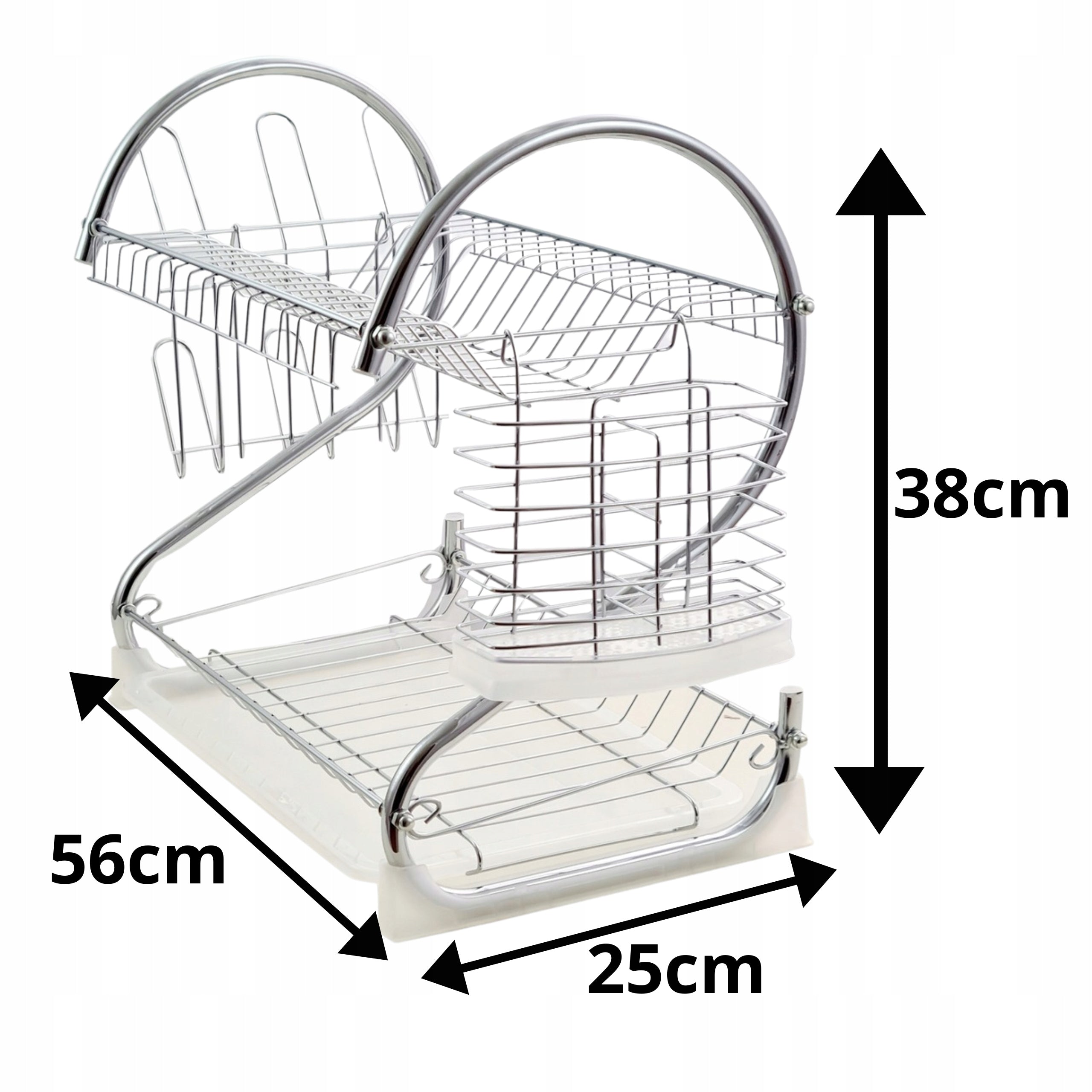 DISH DRYER TWO-LEVEL DISH DRAINER STANDING DRYER NRDZ. Brand Krisberg