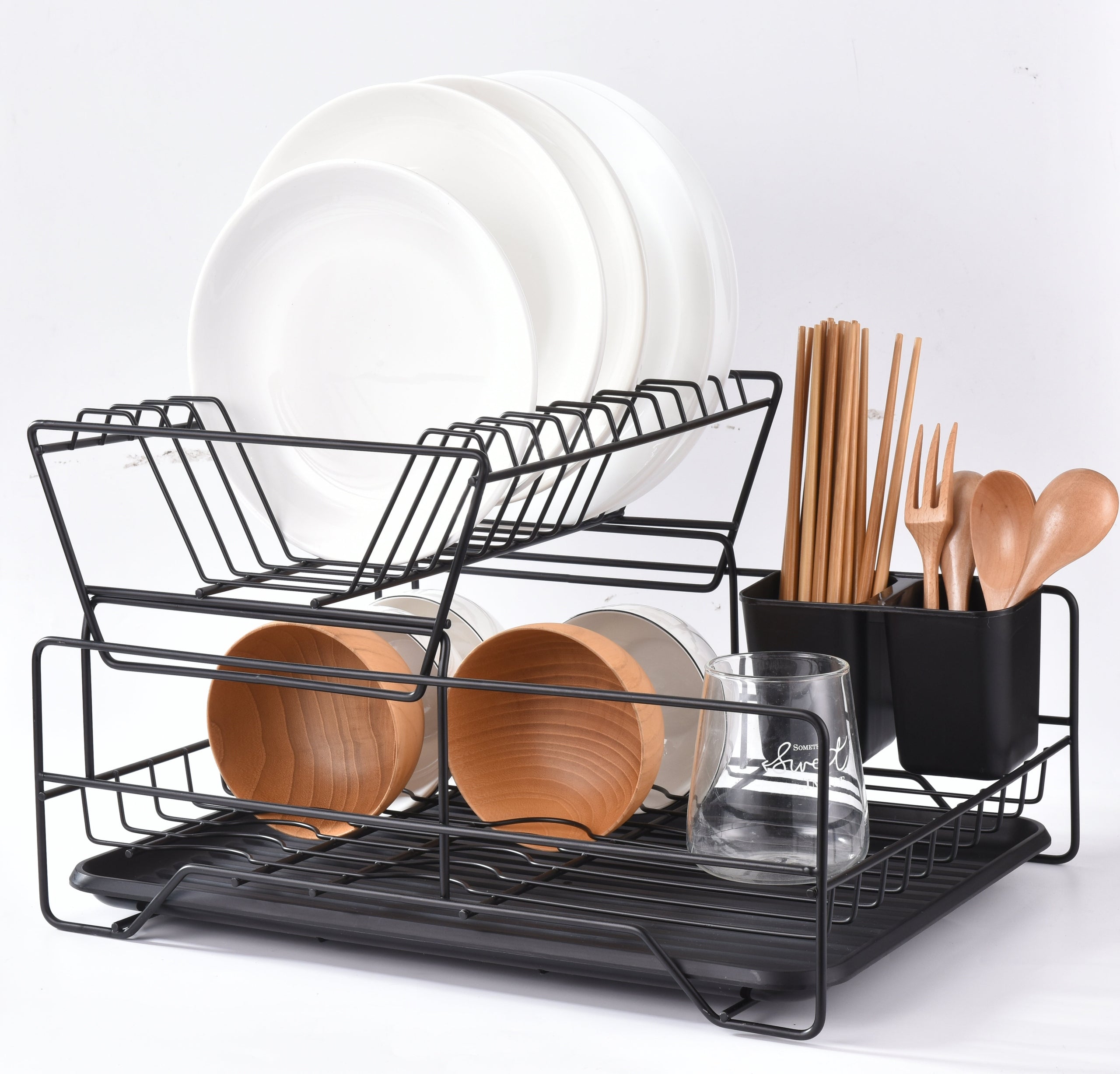 DISH DRYER TWO-LEVEL DRAINER WITH TRAY Brand Korbi
