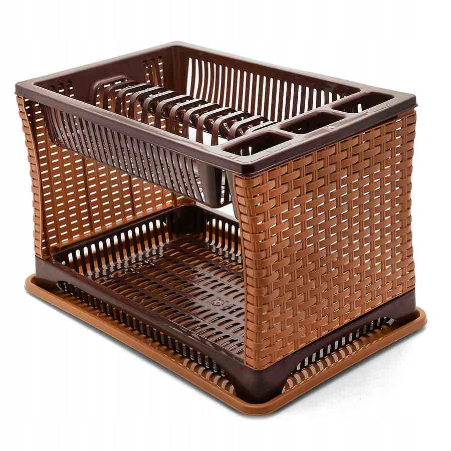 DISH DRYER Two-level DRAINER Violet House Rattan 42x31x28cm Packaging status original