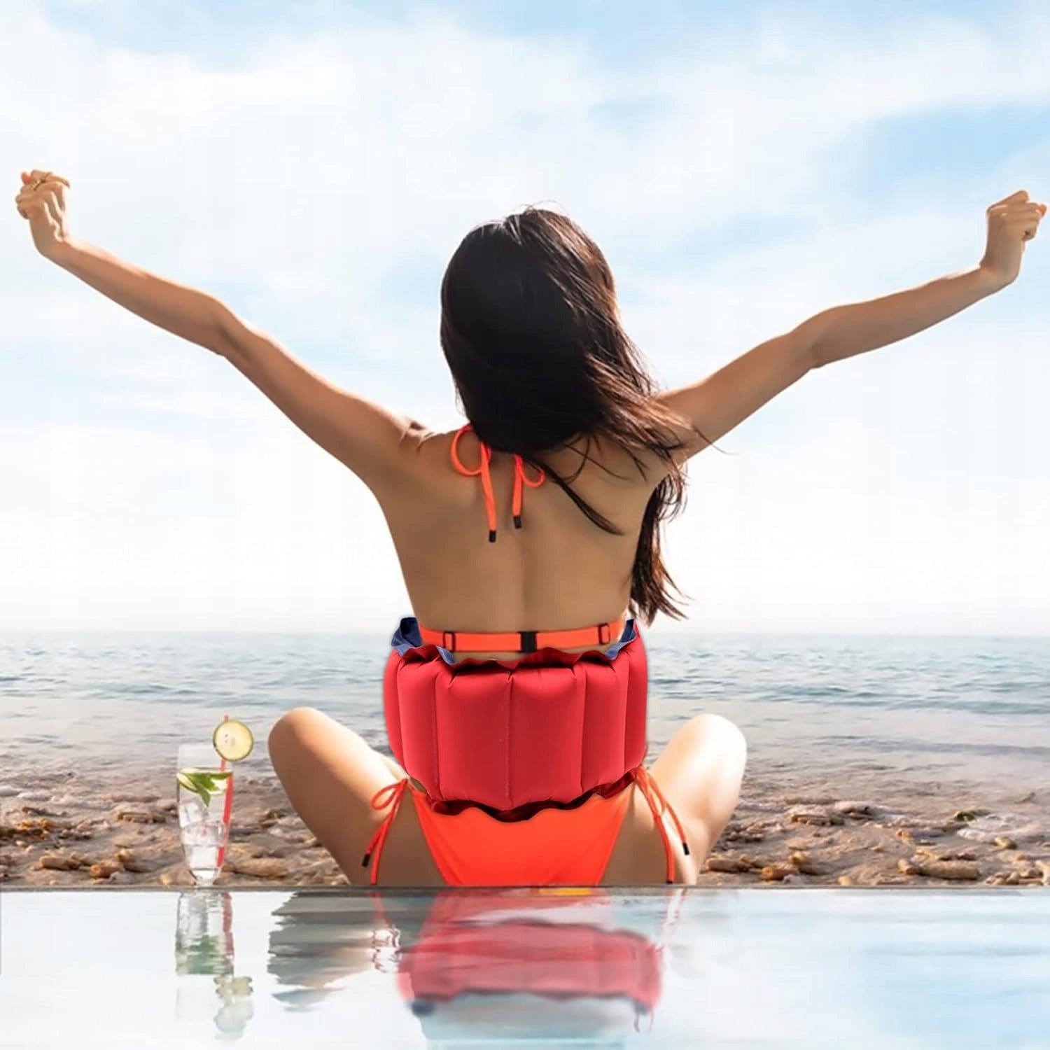 DISPLACEMENT BELT FOR SWIMMING 2pcs For children and adults Brand no brand