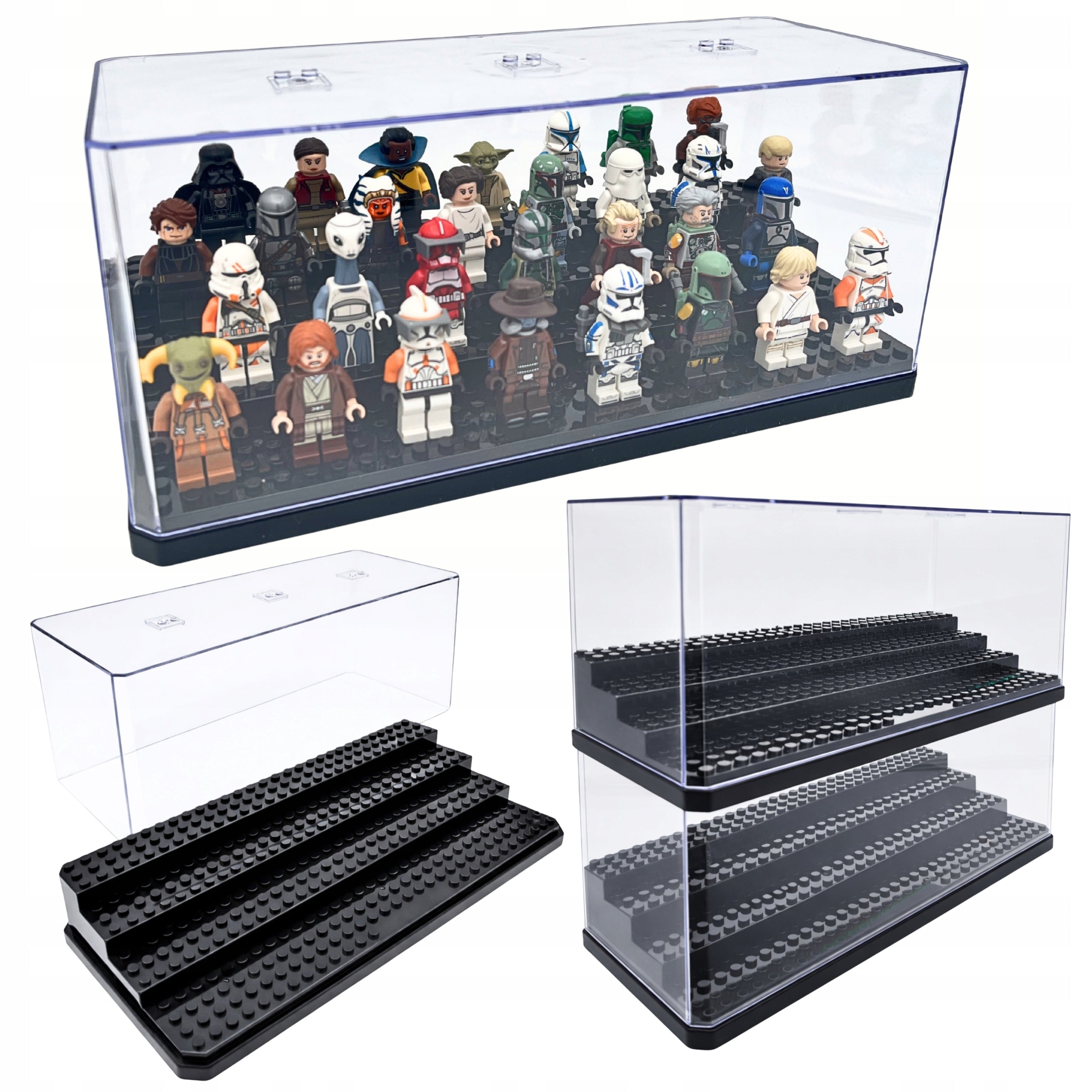 DISPLAY CASE FOR LEGO FIGURINES LARGE COLLECTOR'S DISPLAY CASE FOR BLOCKS
