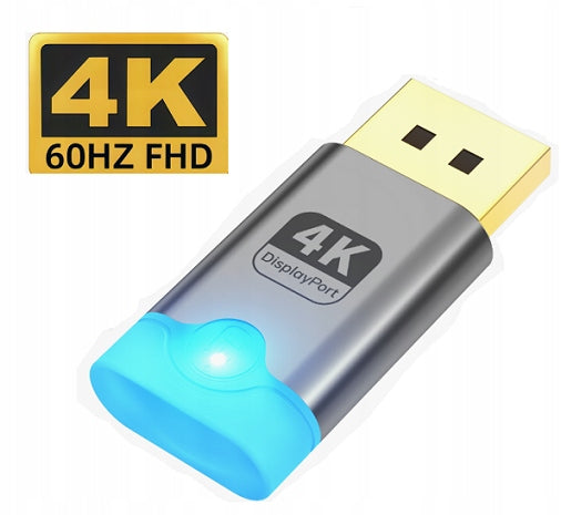DISPLAYPORT DUMMY PLUG - EDID EMULATOR - 4K/60Hz