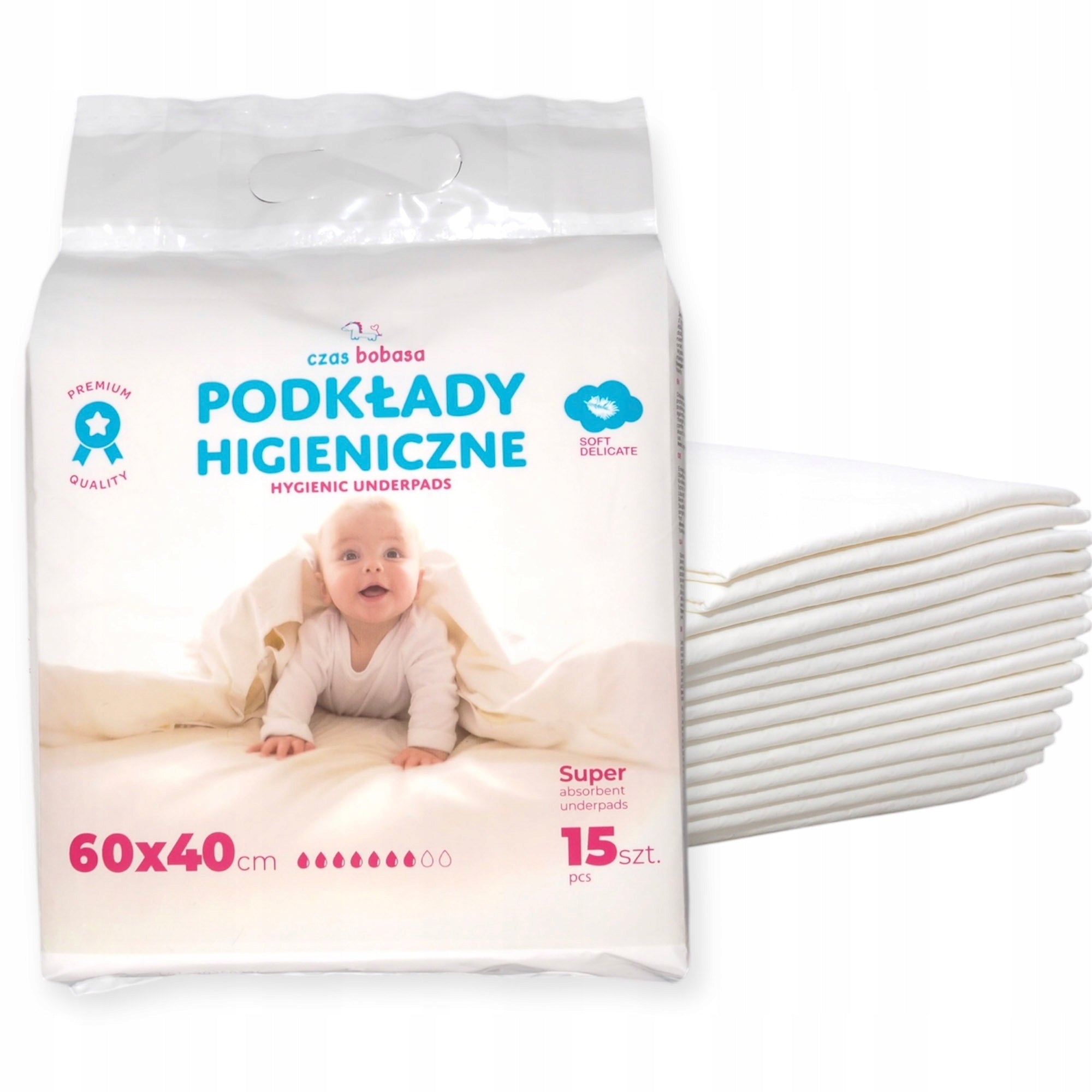 DISPOSABLE BACKING 40x60 cm HYGIENE PADS CHANGING TABLE 15pcs ADHESIVES