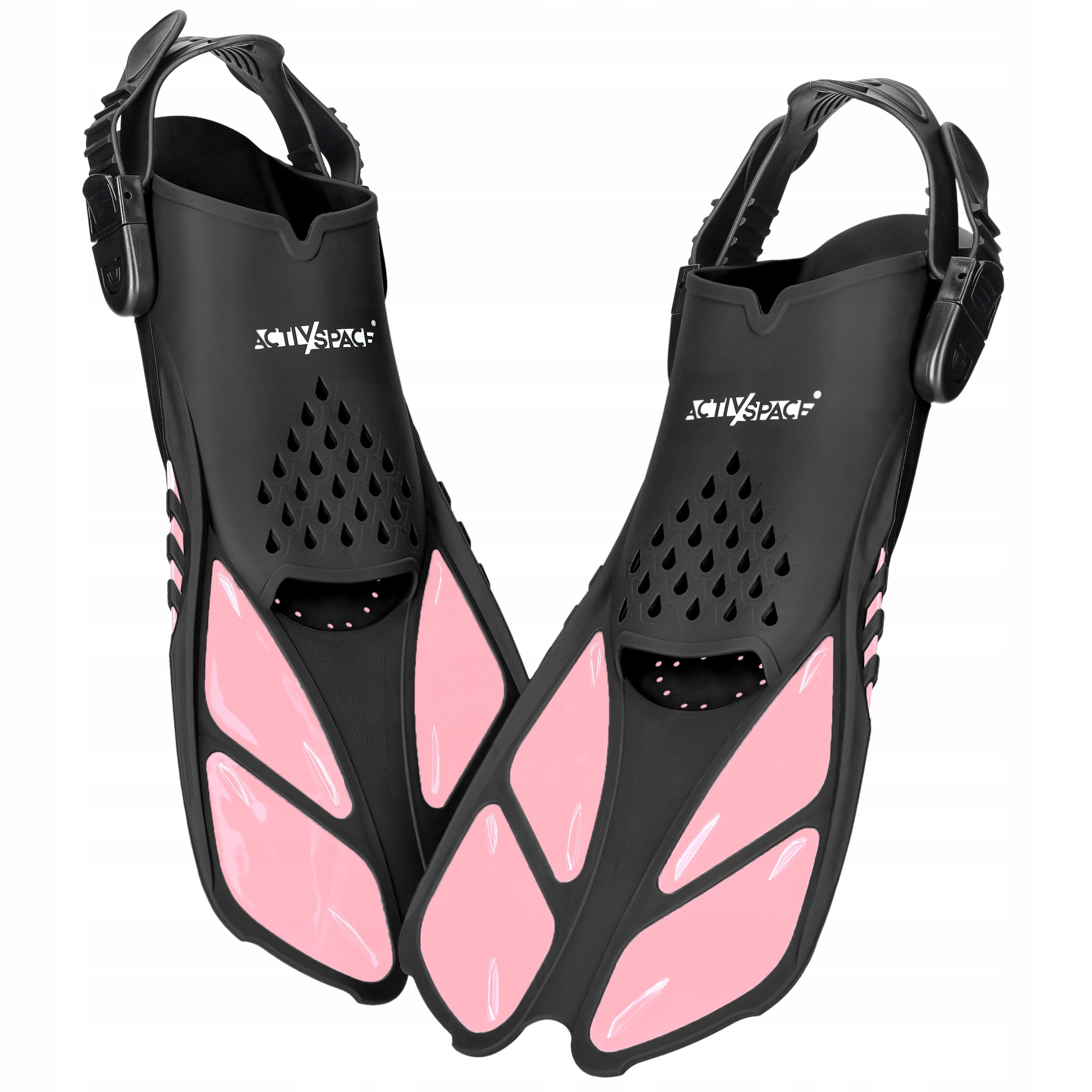 DIVING FINS SNORKELING ADJUSTABLE SHORT 37-42 Color pink