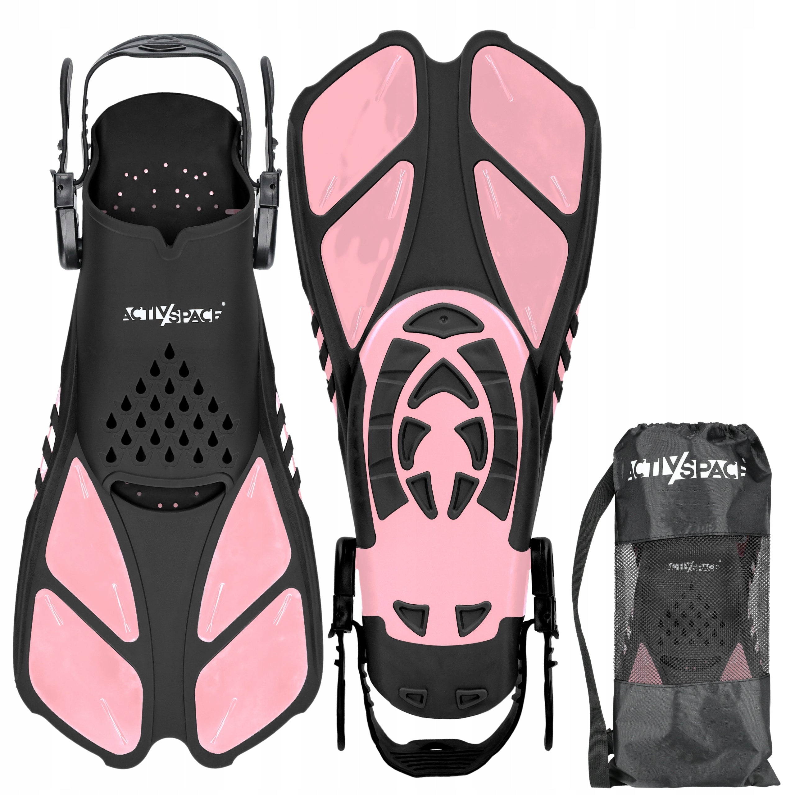 DIVING FINS SNORKELING ADJUSTABLE SHORT 37-42