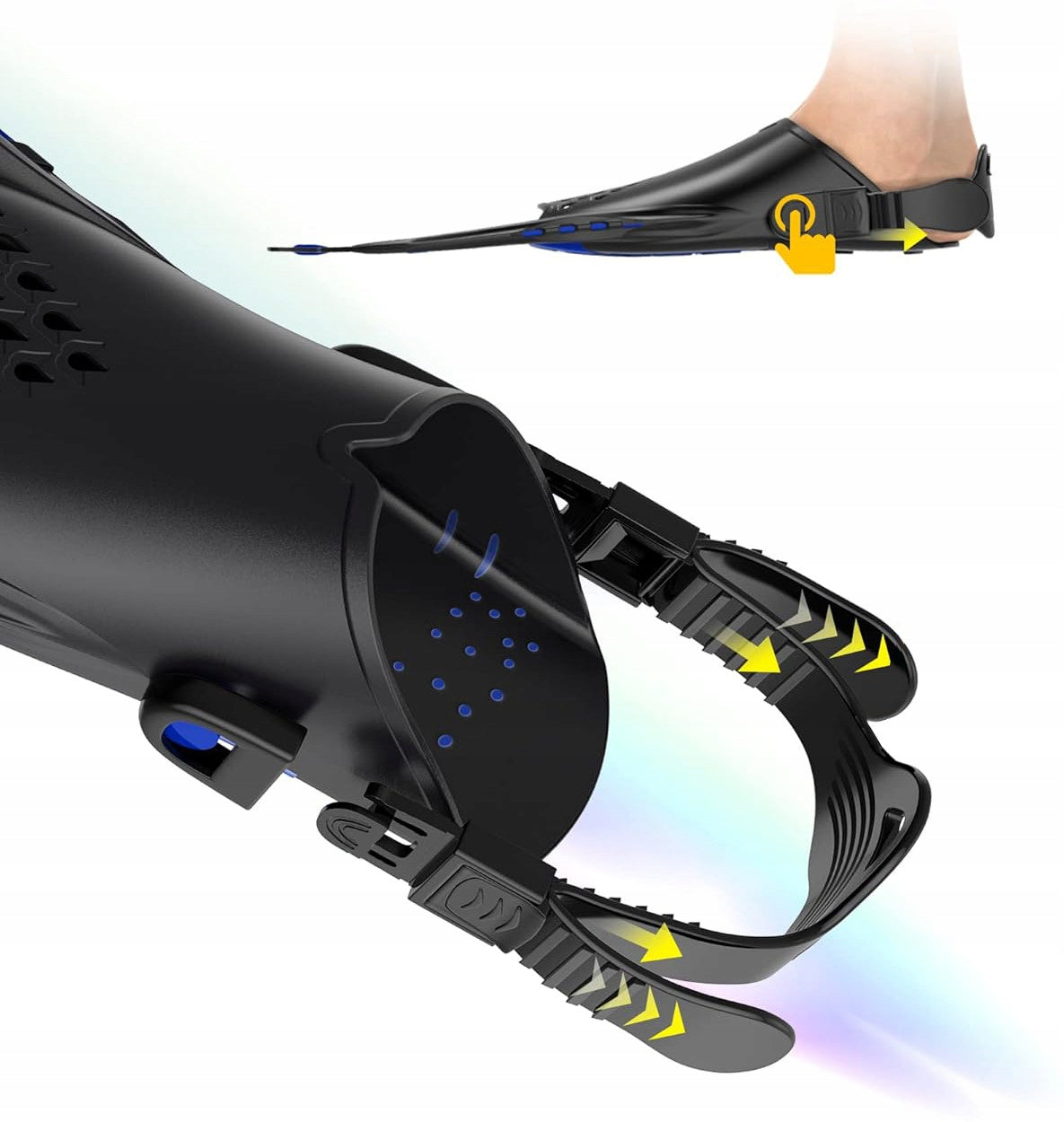 DIVING FINS SNORKELING ADJUSTABLE SHORT 42-47 EAN (GTIN) 5903686069864