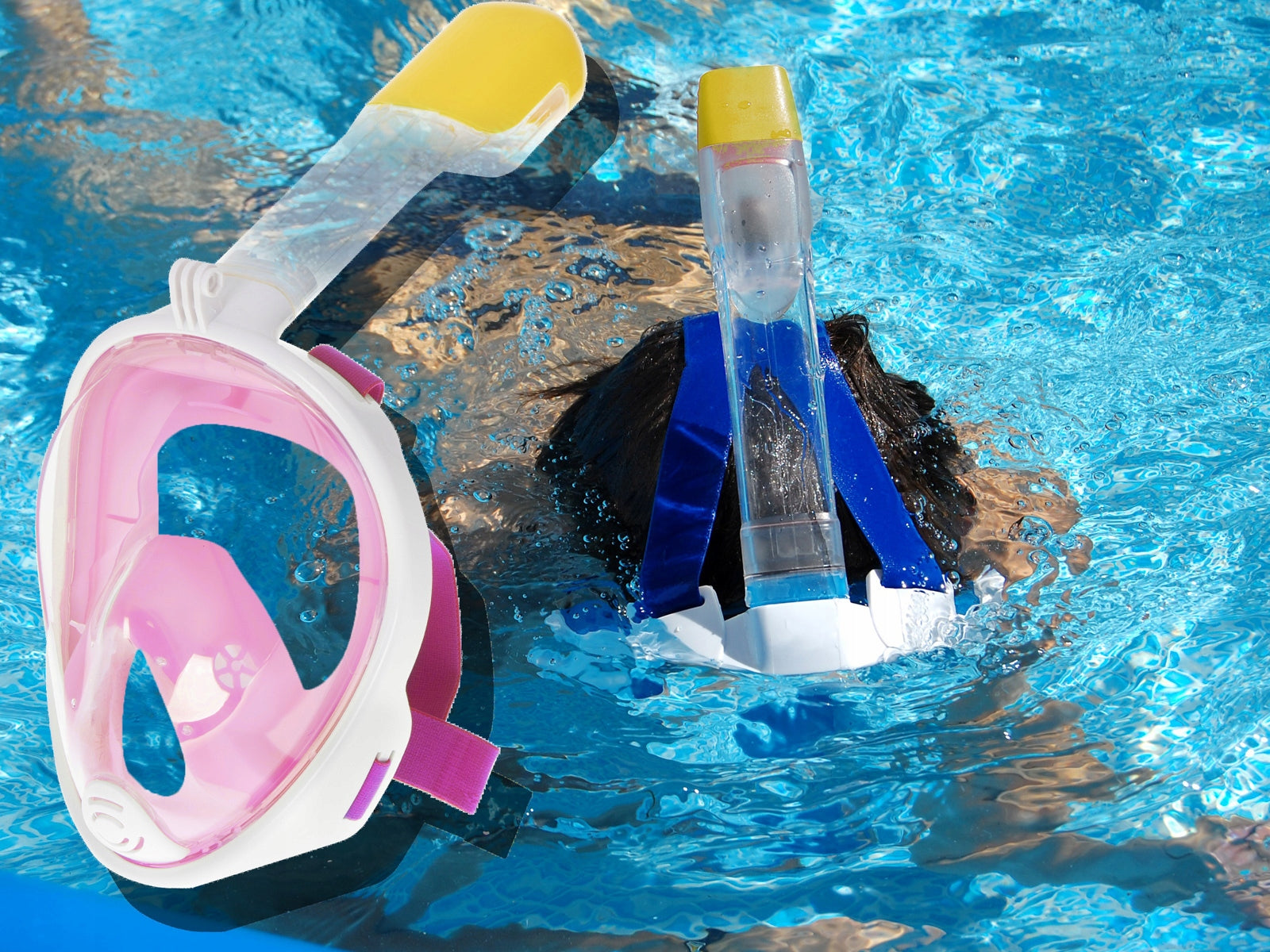 DIVING MASK DIVING FOLDING FULL FACE S/M PINK Model KX6131