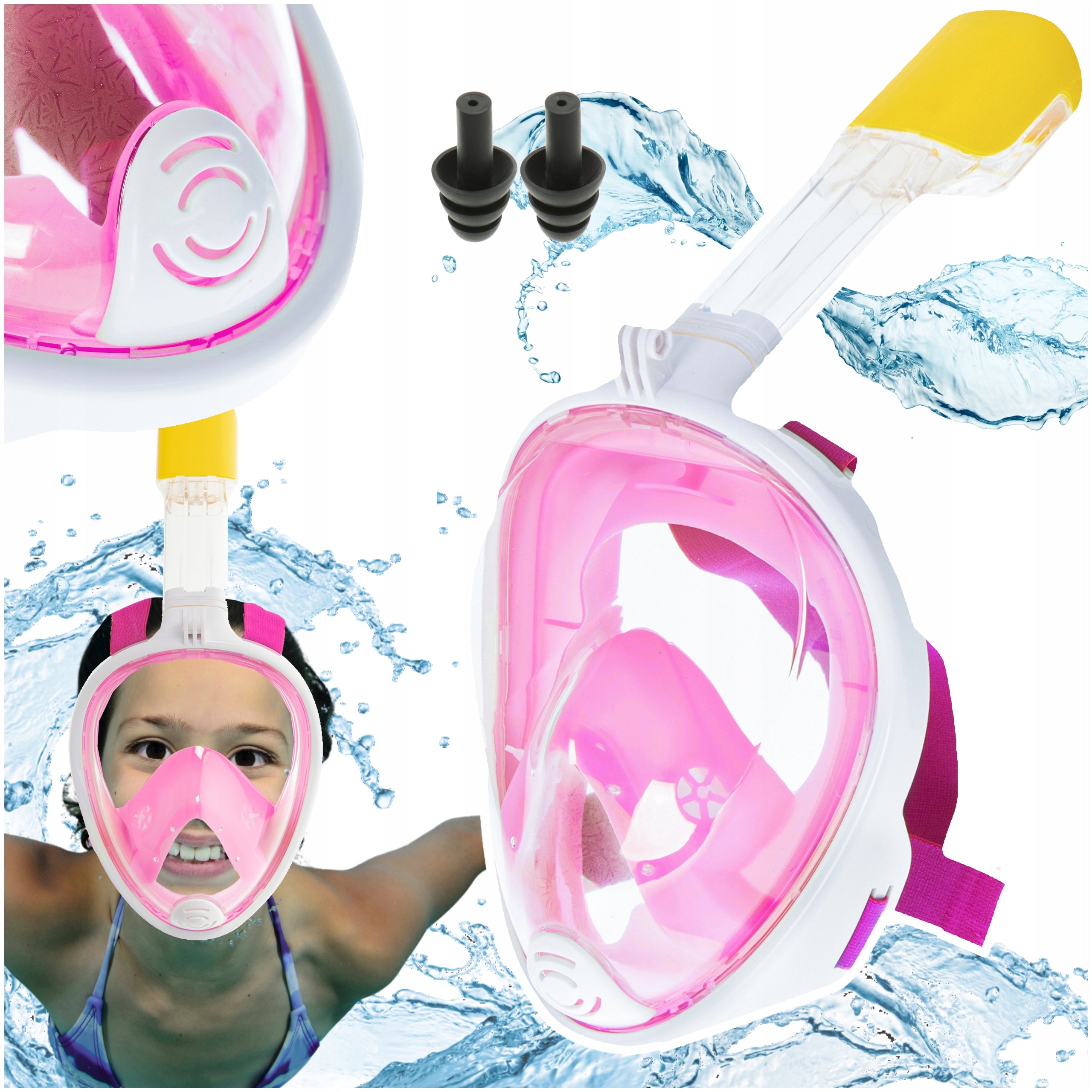 DIVING MASK FOLDING FULL FACE S/M FOR DIVING SWIMMING