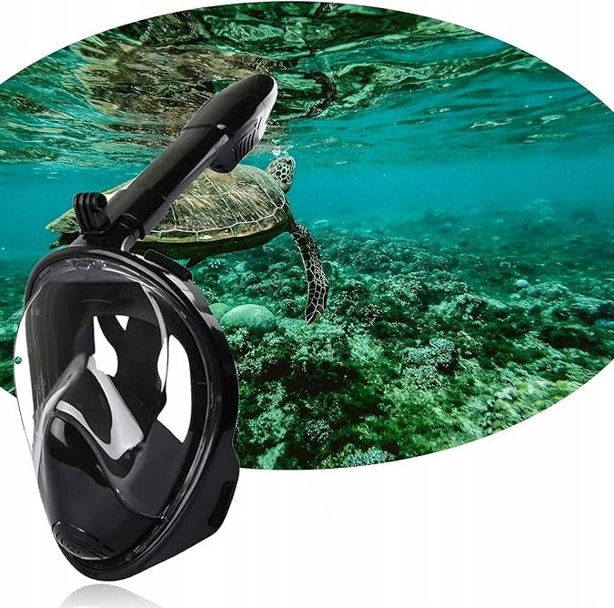 DIVING MASK FULL FACE FOLDING SET FOR SWIMMING ANTIFOG S/M Model s/m czarna