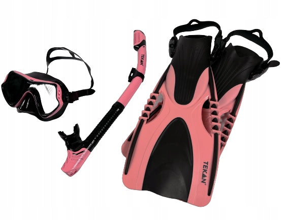 DIVING MASK GLASSES FINS SNORKEL FOR SWIMMING WATER SNORKELING S/M