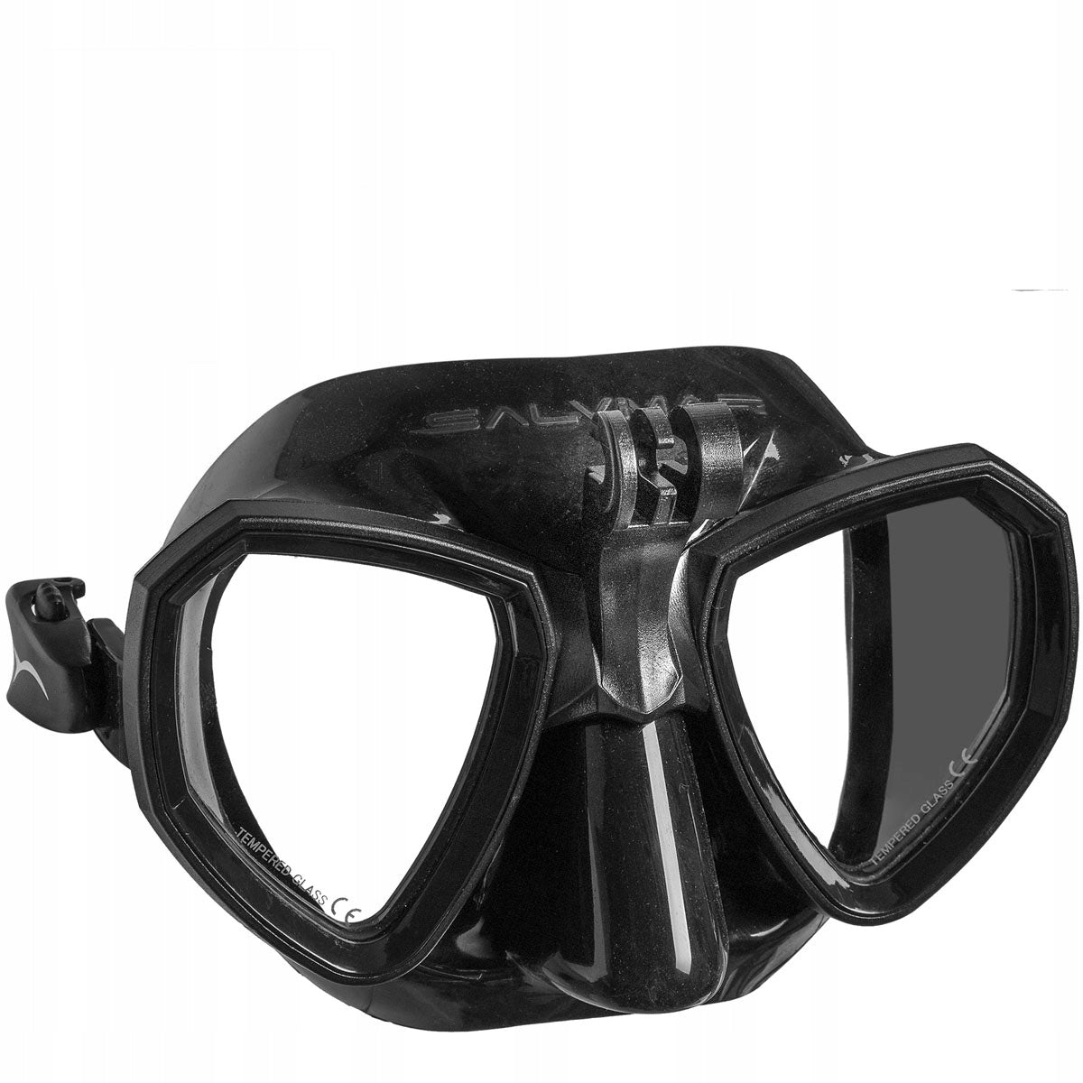 DIVING MASK SALVIMAR TRINITY with camera FREEDIVING HUNTING Color black