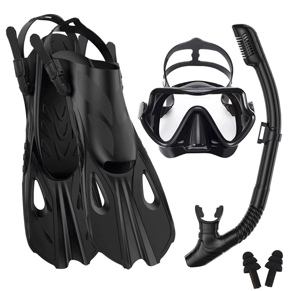 DIVING MASK SET FOR SWIMMING WATER GLASSES SNORKELING TUBE L/