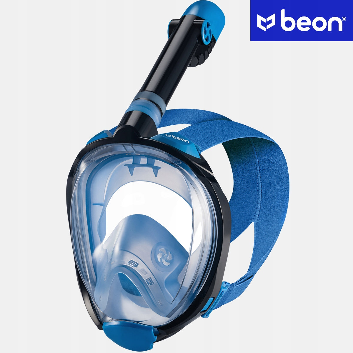 DIVING MASK SNORKELING FULL FACE FOLDING SURFACE L/XL Color blue