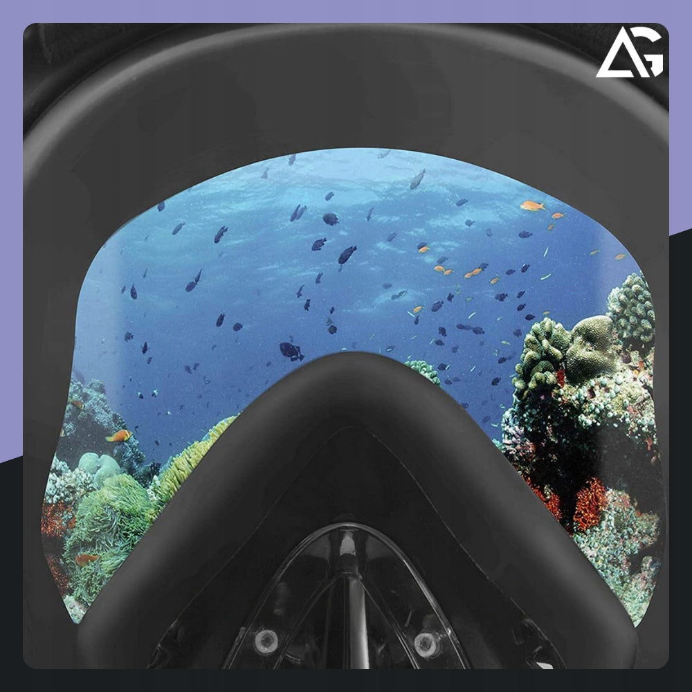 DIVING MASK SNORKELING FULL FACE FOR ADULTS L/XL Model UNIWERSALNA NA BASEN RURKA ZESTAW NA CAŁĄ TWARZ