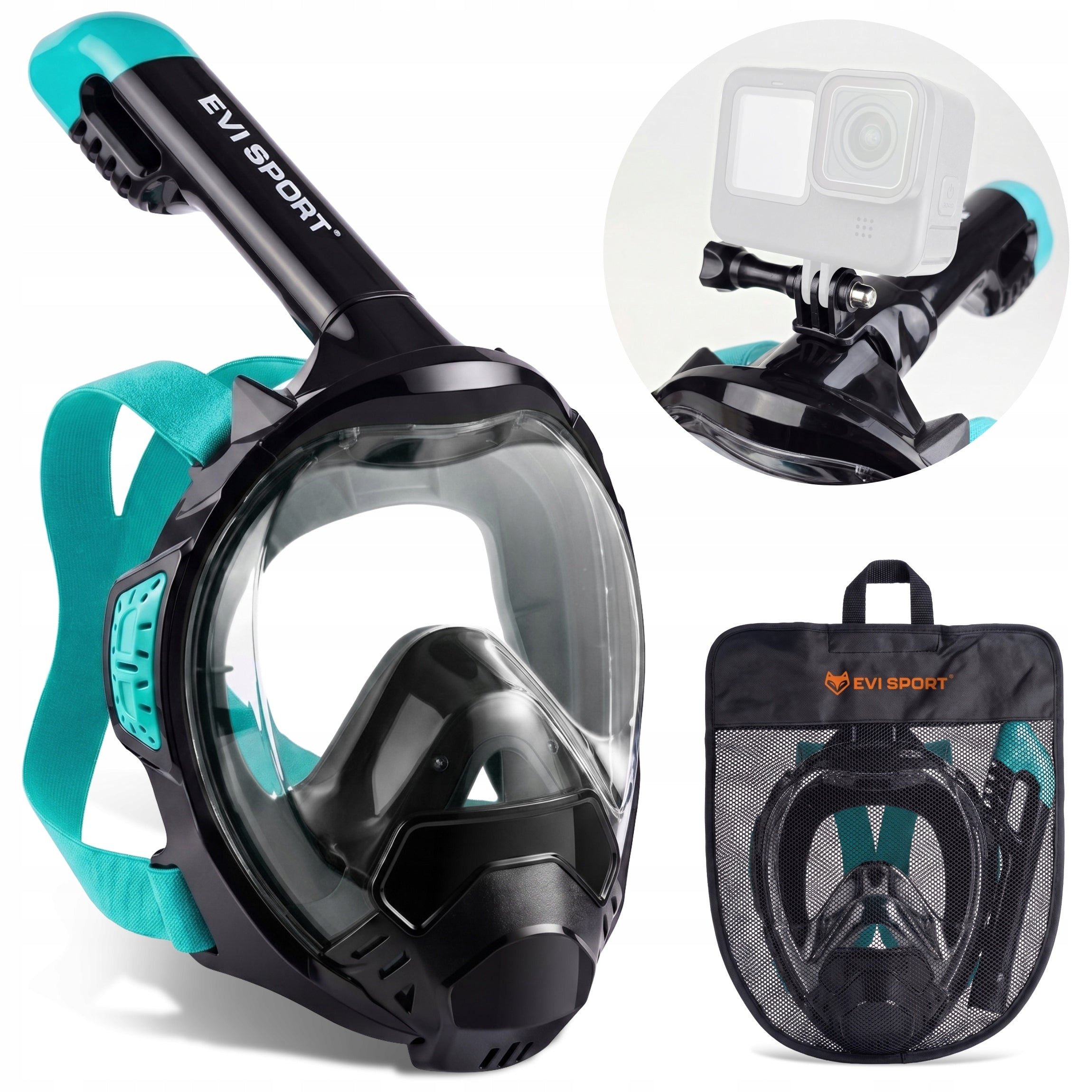 DIVING MASK SNORKELING FULL FACE PANORAMA TOP NO-FOG V5.2 S/M