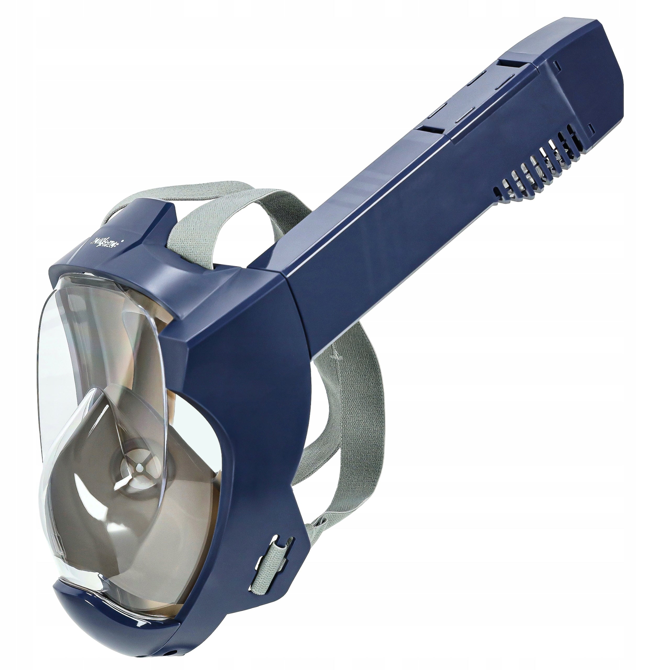 DIVING MASK SNORKELING FULL FACE PANORAMIC FOR WATER L/XL PRO Color blue