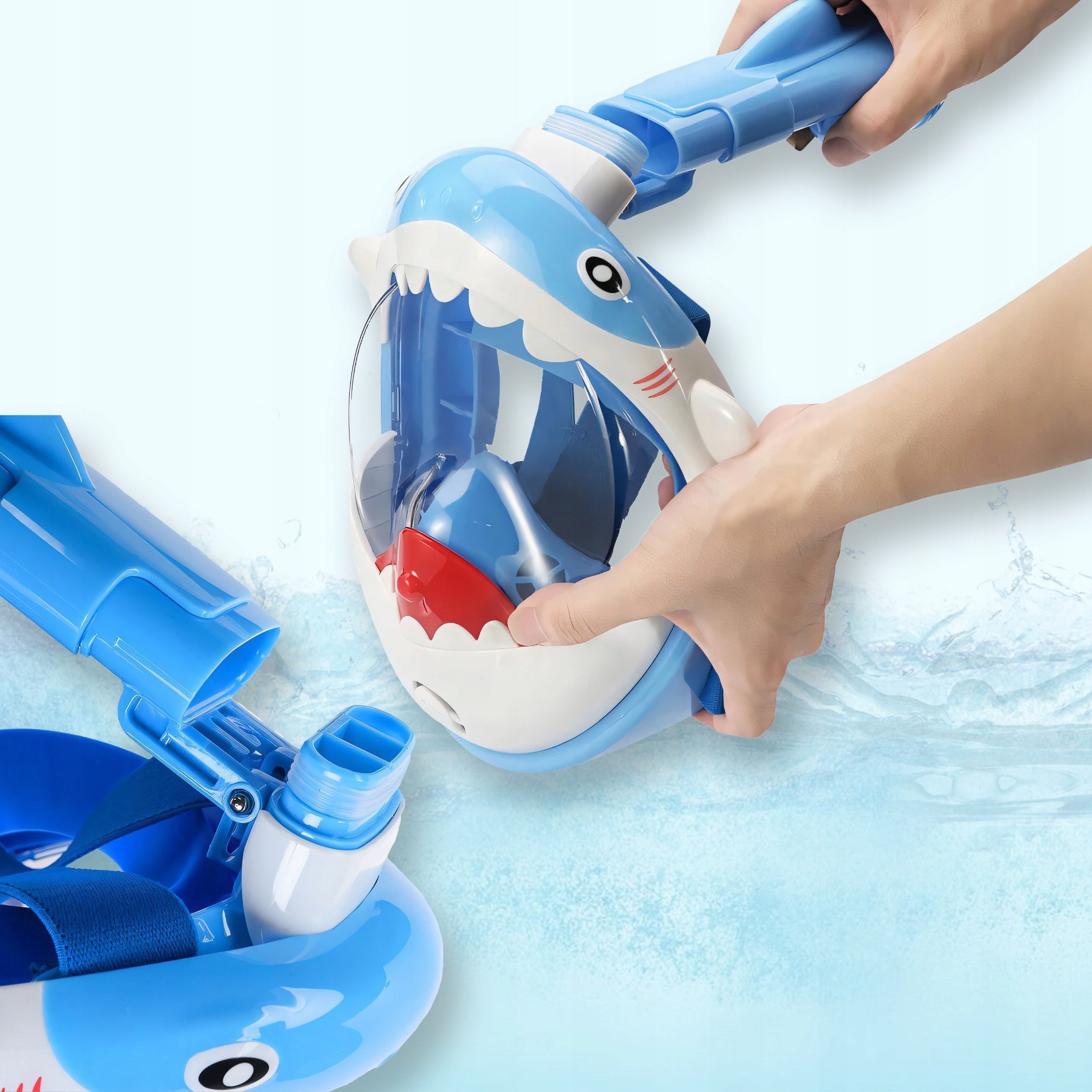 DIVING MASK SNORKELING FULL FACE S/XS FOR SWIMMING FOR CHILDREN Kind for children