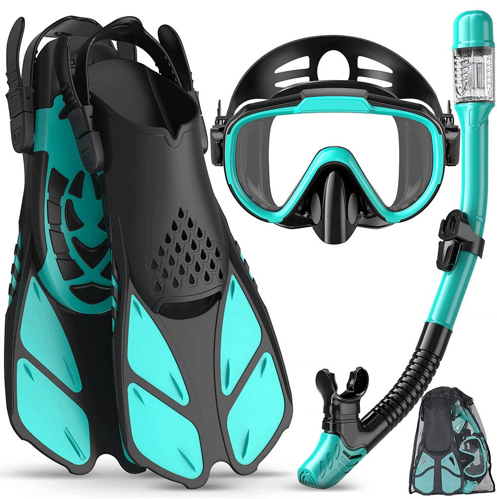 DIVING MASK SWIMMING GOGGLES WITH SNORKEL SET ML/XL