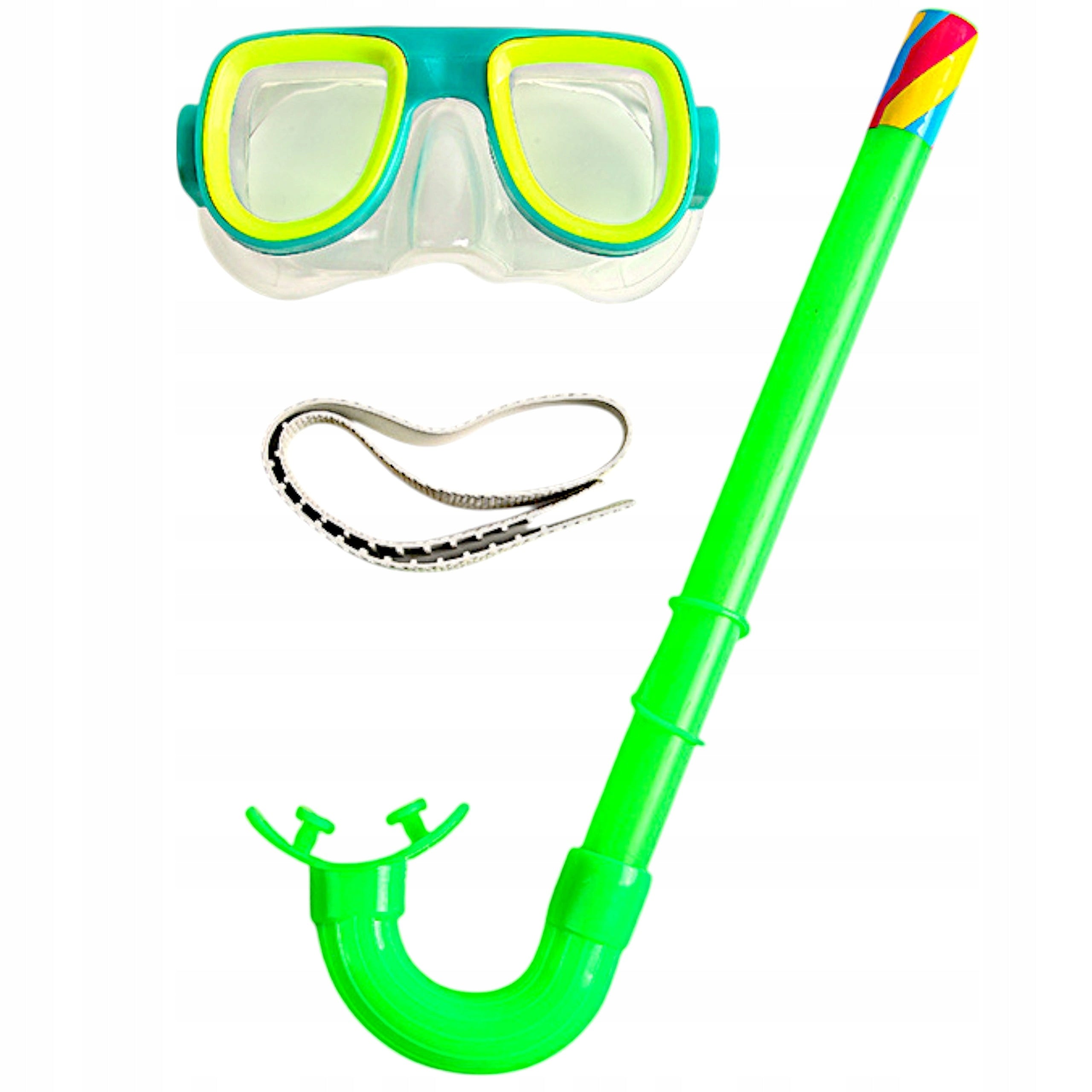 DIVING SET GOGGLES WITH SNORKEL WATER MASK EASY STRAP Packaging status original