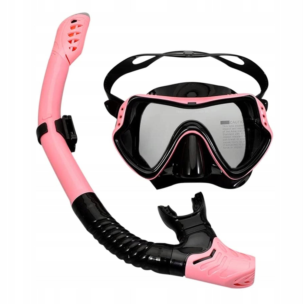 DIVING SET MASK AND SNORKEL GLASSES AND SNORKELING TUBE Packaging status original