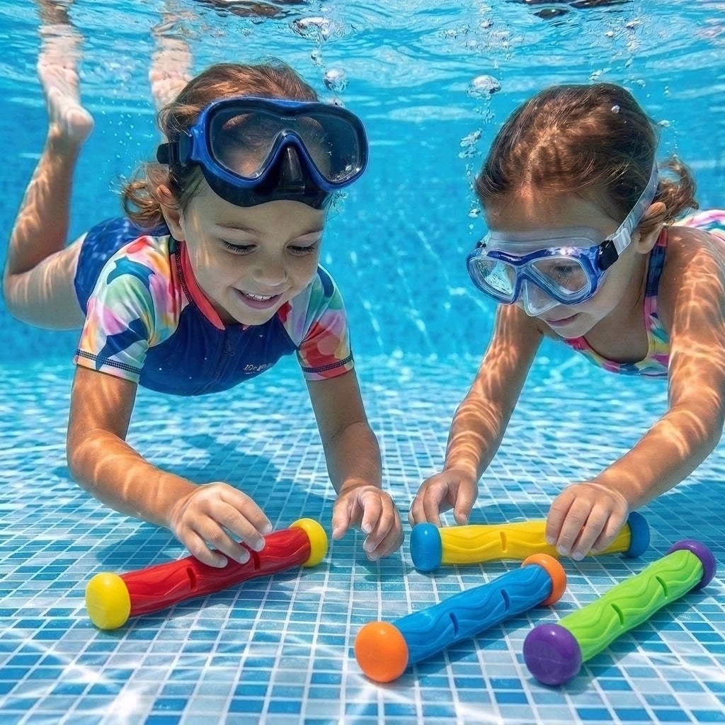 DIVING TOYS FOR WATER FISHING COLORFUL STICKS 4PCS COIL Manufacturer code C0973