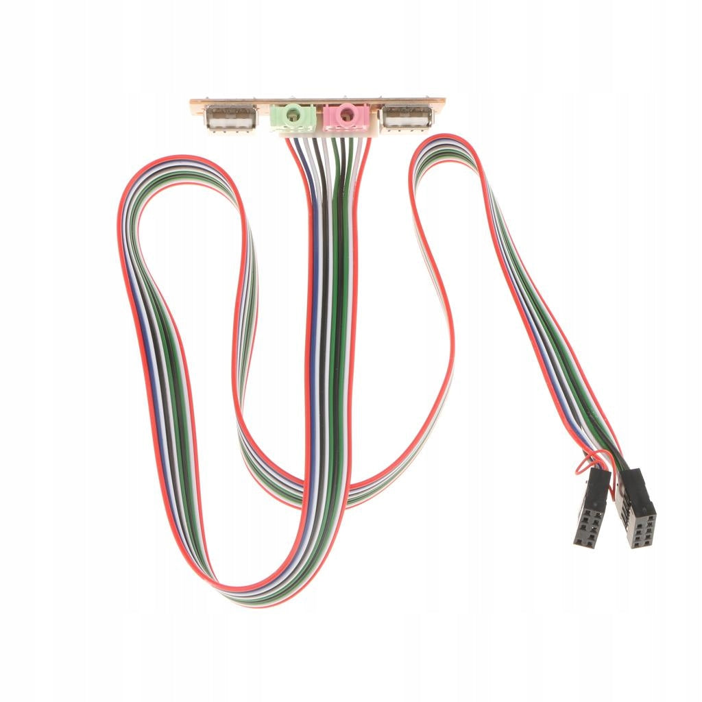 DIY Dual USB 2.0 Port Audio for Computer Case Socket Cable 6.8CM Product weight with unit packaging 0.045 kg