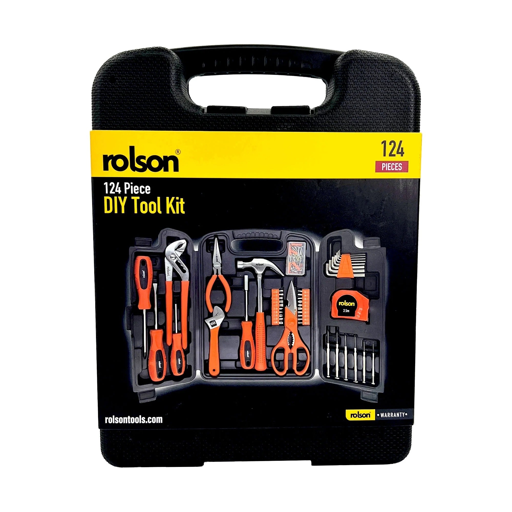 DIY tool kit consisting of 124 elements in a ROLSON case Brand Rolson