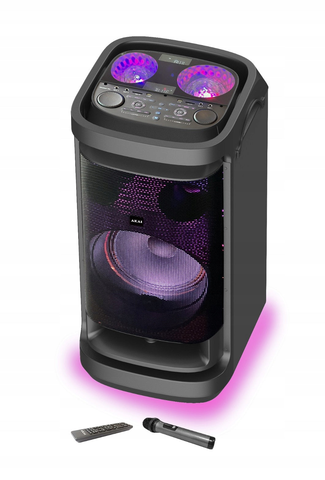 DJ Audio Music System AKAI Party Speaker Bluetooth Mixer MOC 150W Model other