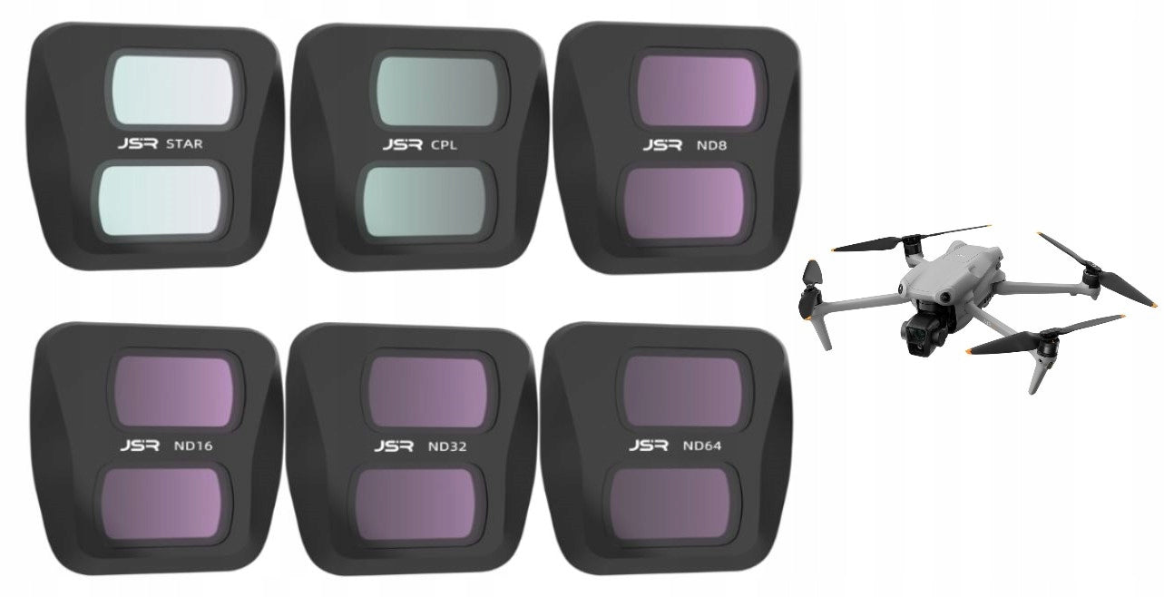 DJI AIR 3 ND 8/16/32/64 CPL STAR 6pcs Drone Filters