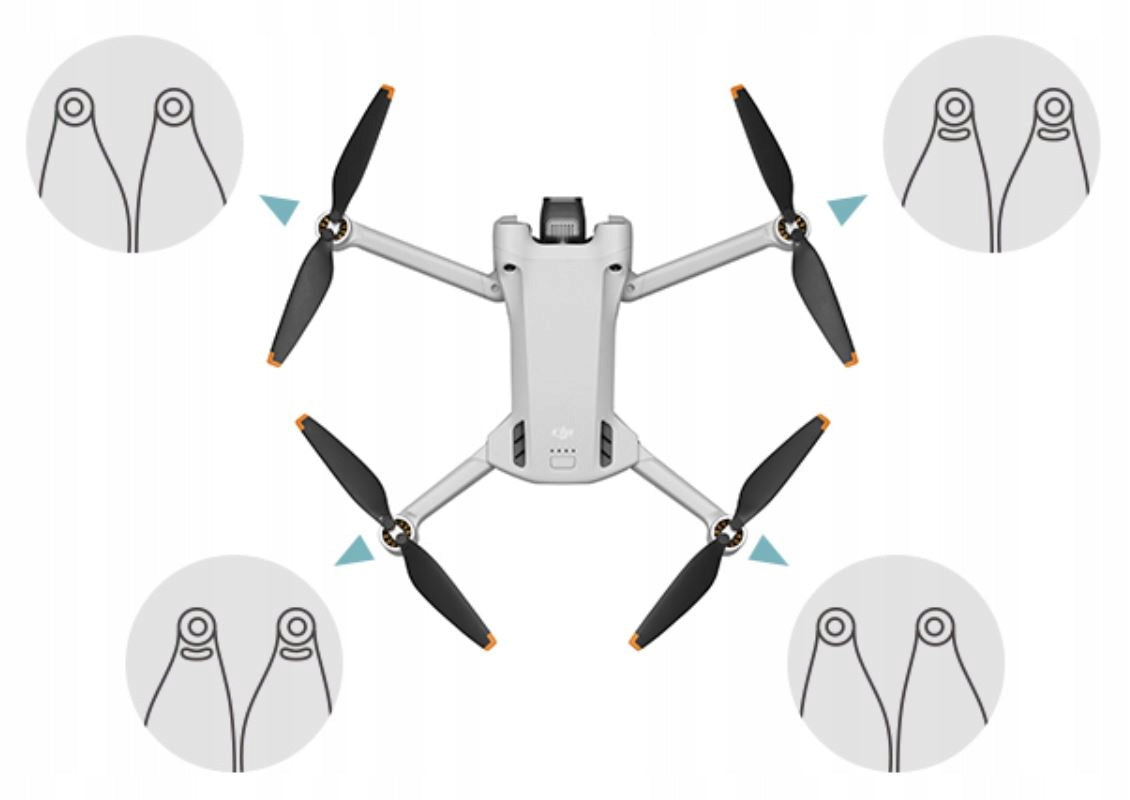 DJI MINI 3 PRO Drone Propellers 2-Pack 16-Propellers Model DJI mini 3 pro