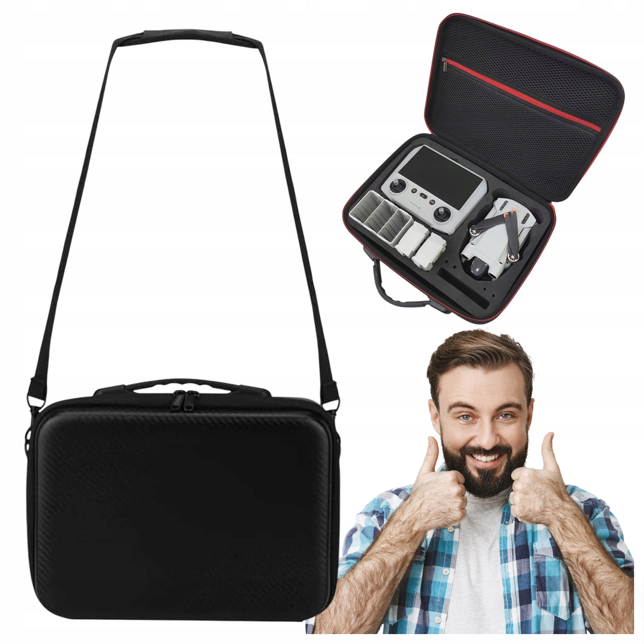 DJI MINI DRONE CASE 3 /PRO WATERPROOF CASE RIGID RC BAG, N1