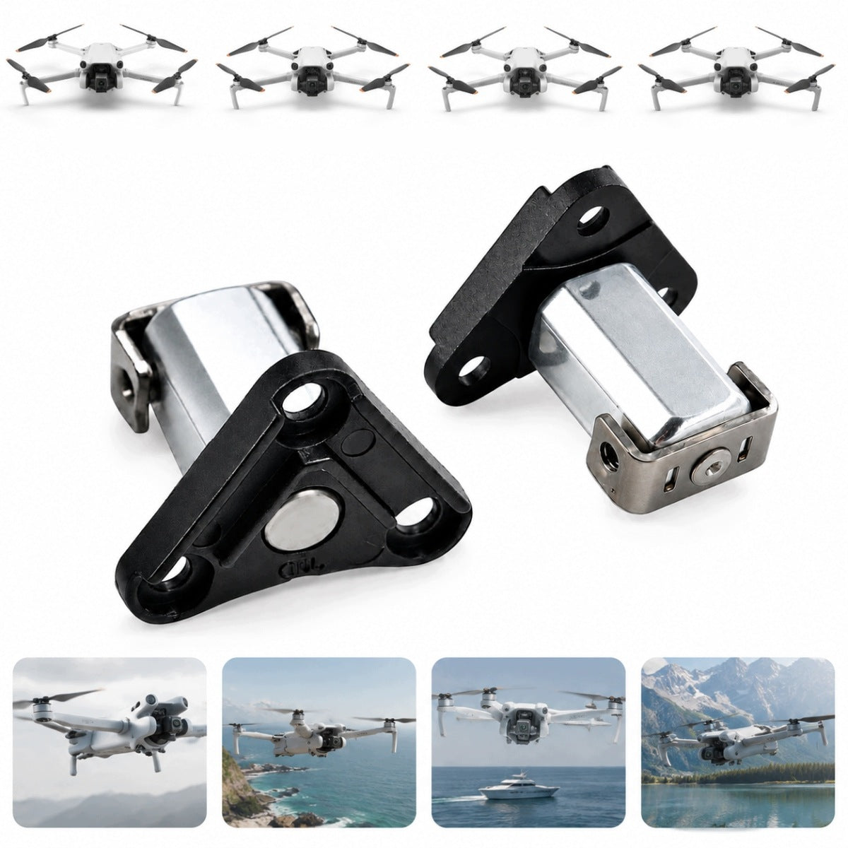 DJI Mini 3/Mini 3 Pro/Mini4 Pro/Mini 5 Pro DRONE ARM HINGE RAM HITCH