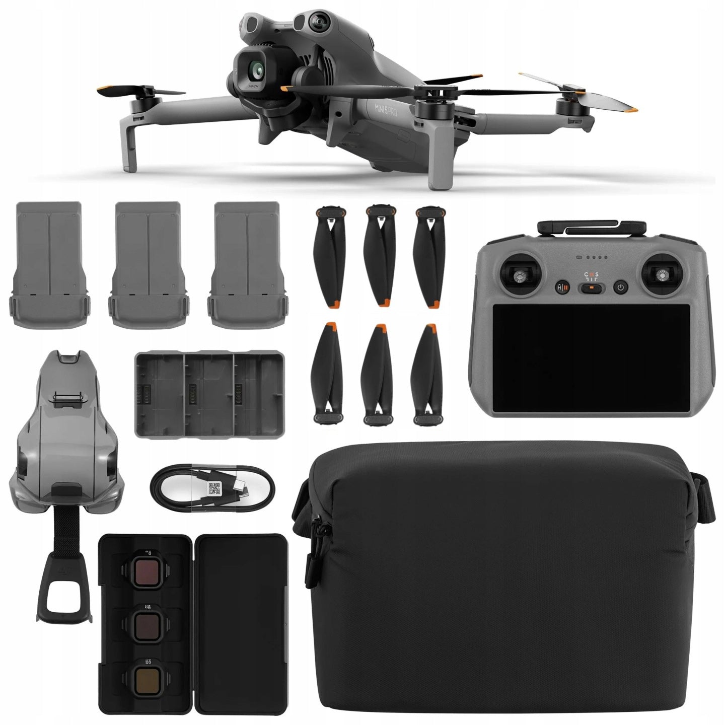 DJI Mini 5 Pro Fly More Combo RC2 4K CMOS HDR 120fps 36min C0 drone with camera