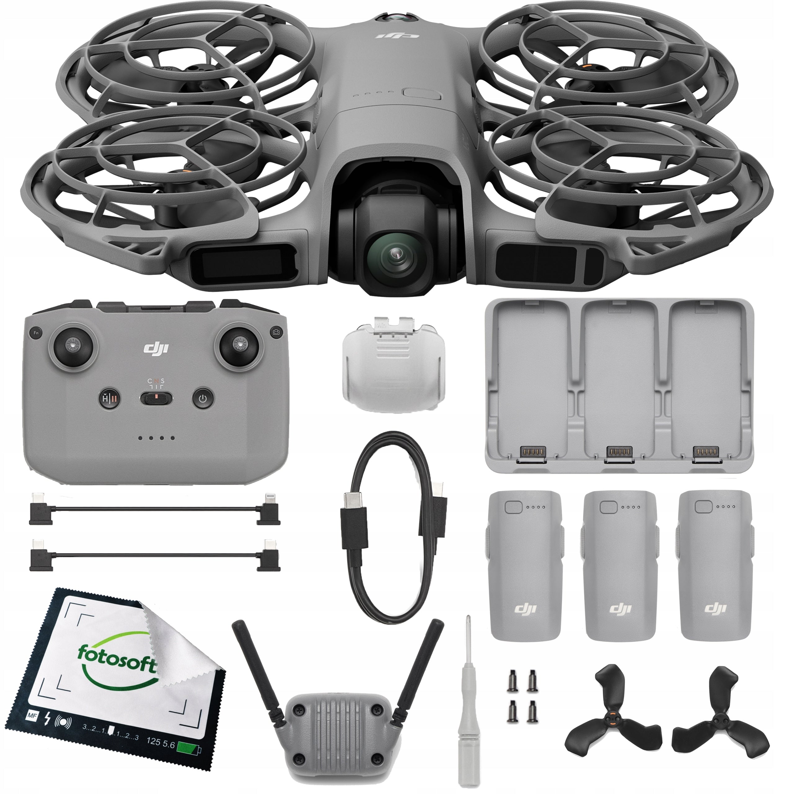DJI Neo 2 Fly More Combo (RC-N3) 4K 60FPS / ActiveTrack / 19min Flight / 49GB