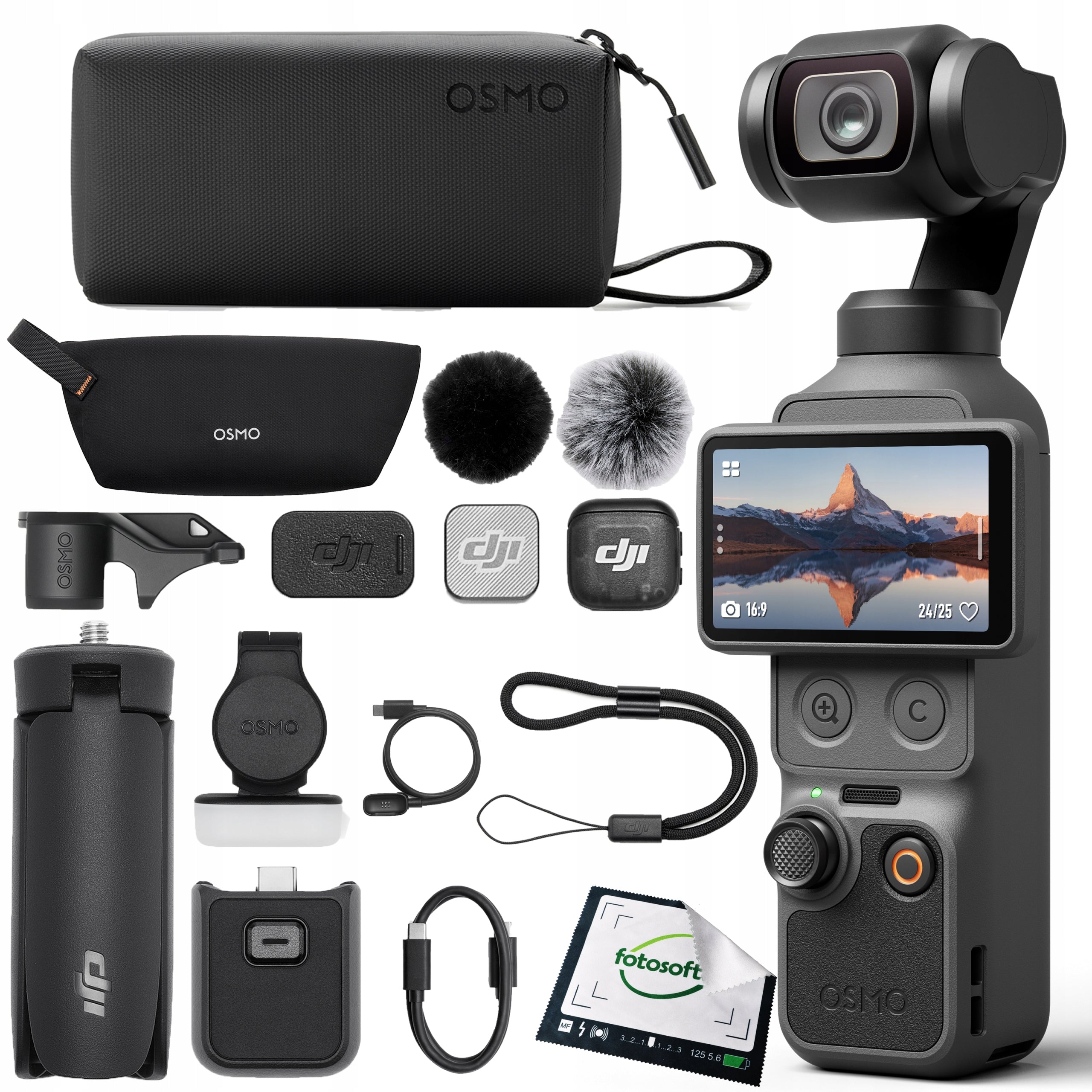 DJI Osmo Pocket 4 Creator Combo 107GB Memory / with DJI Mic 3