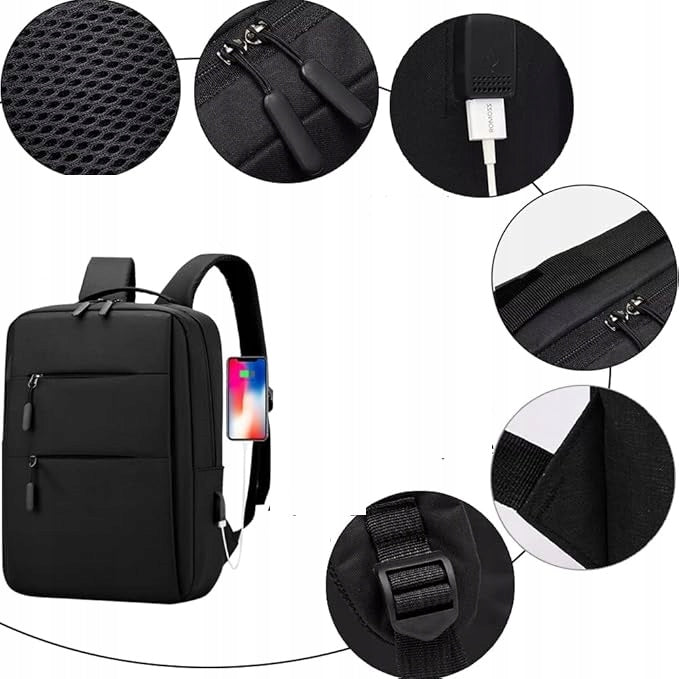 DK9 Men's Urban Laptop Backpack Large Spacious School USB Unisex 15' Brand no brand