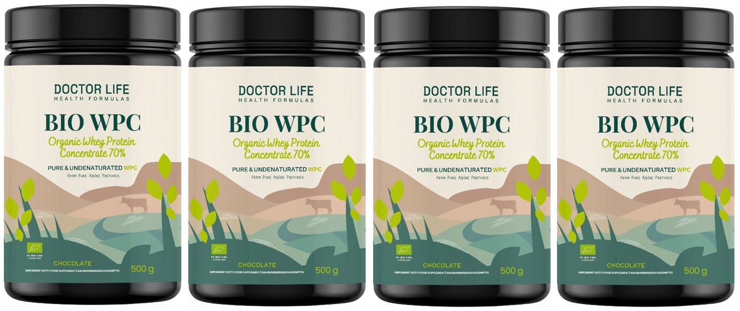 DL Whey Protein BIO WPC Grass Fed Chocolate 500g. for physically active