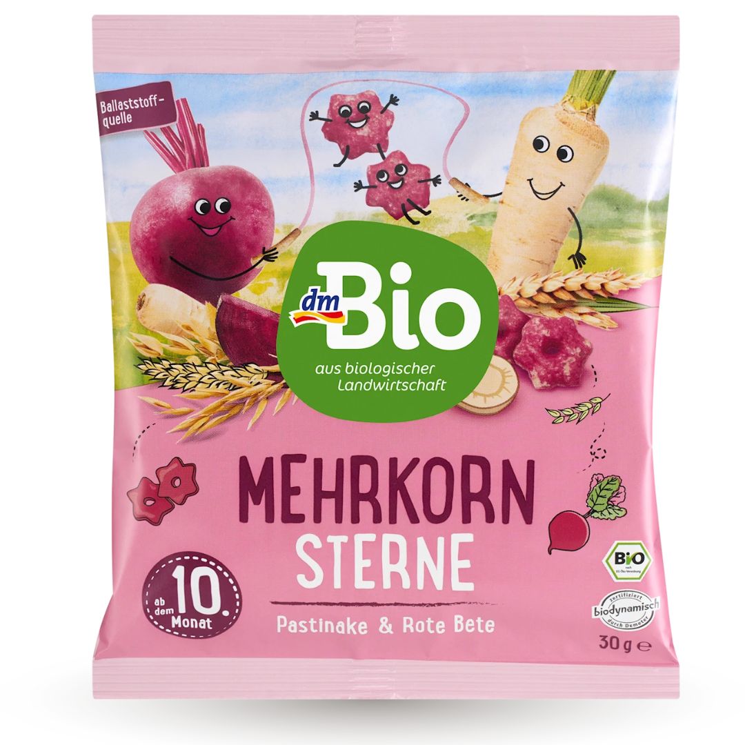 DMBIO BIO STARS MULTI-GRAIN BEETLE PARSNIPS 30g From 10 Months