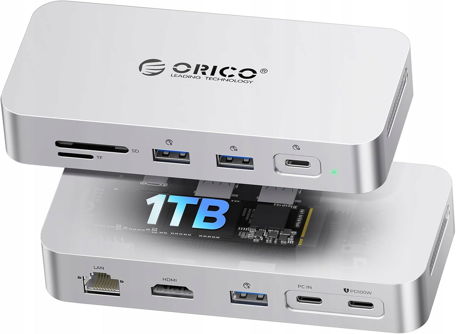 DOCKDRIVE 10IN1 DRIVE 1TB ORICO SJ10 USB HUB 4K 60HZ