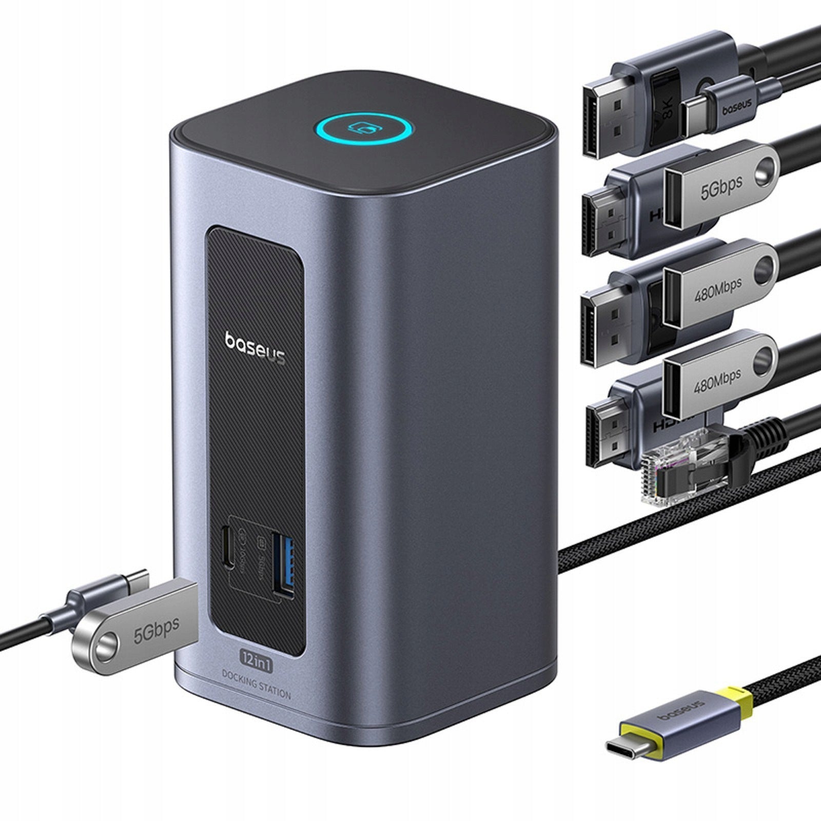 DOCKING STATION 12IN1 USB-C HUB BASEUS 100W PD 10GBPS HDMI DP RJ45 Manufacturer Baseus