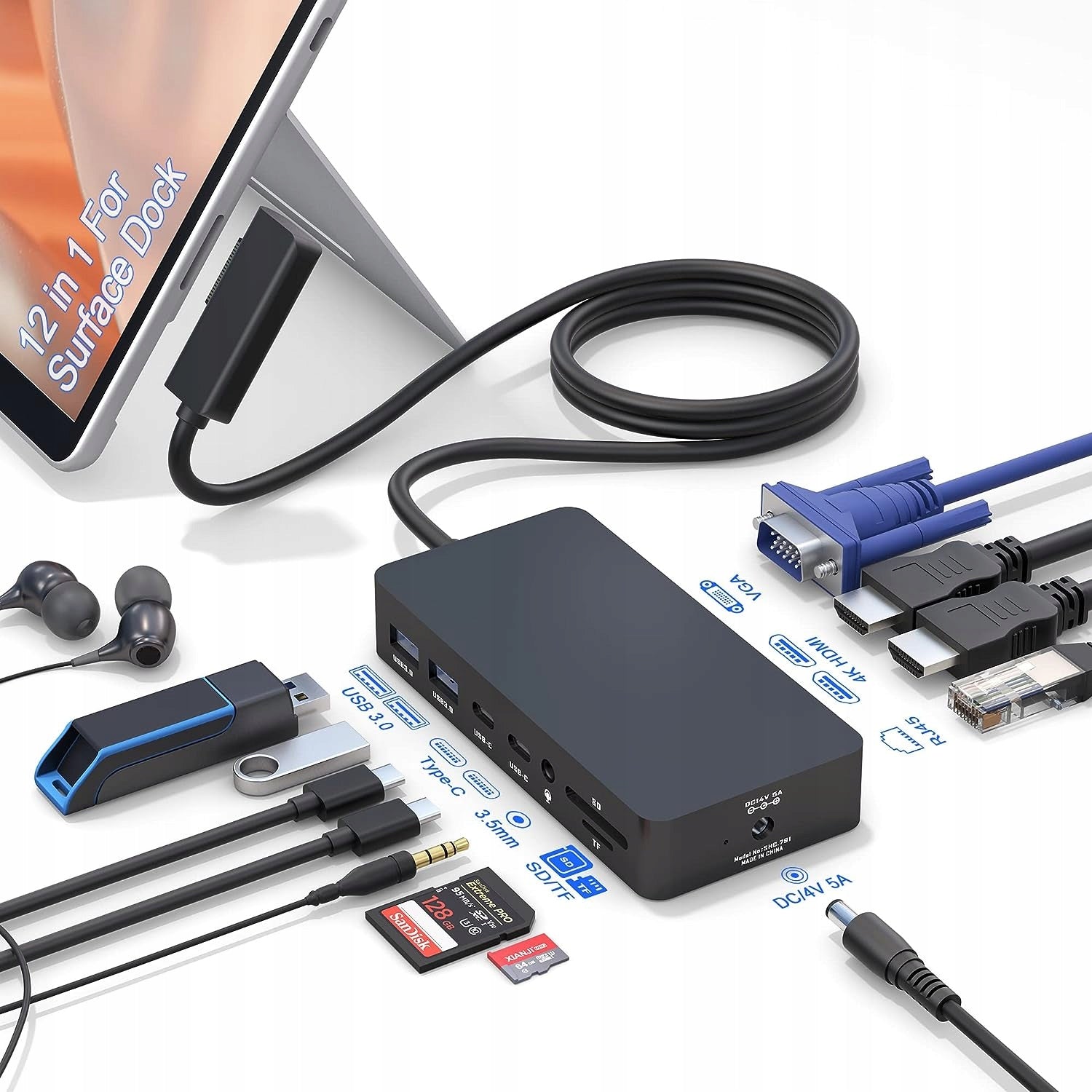 DOCKING STATION EXPANSION DOCK 12in1 RITES PRO SHC791