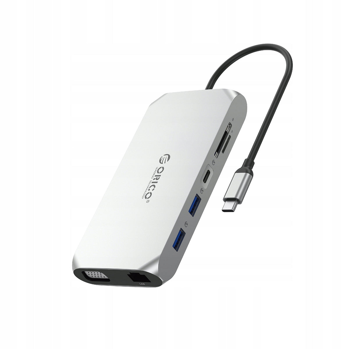 DOCKING STATION HUB ORICO USB-C 12IN1 HDMI 4K 60HZ VGA RJ45 PD 100W SD Packaging status original