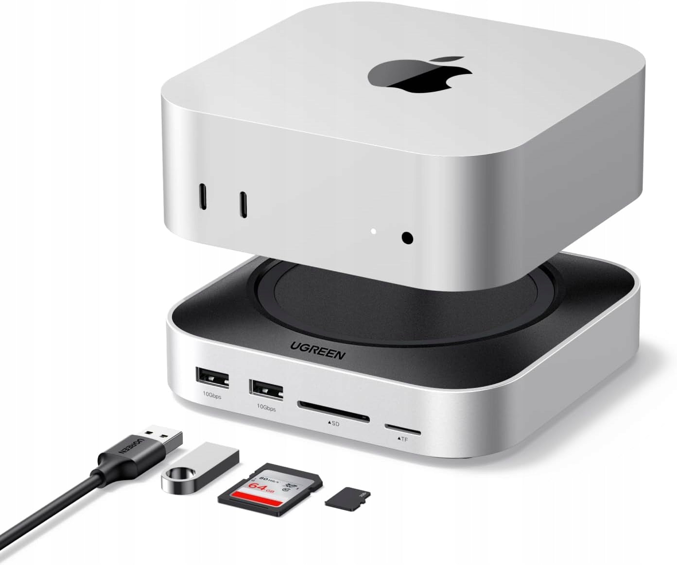 DOCKING STATION MAC MINI M4 4K DISPLAYPORT USB 3.2 SSD NVME