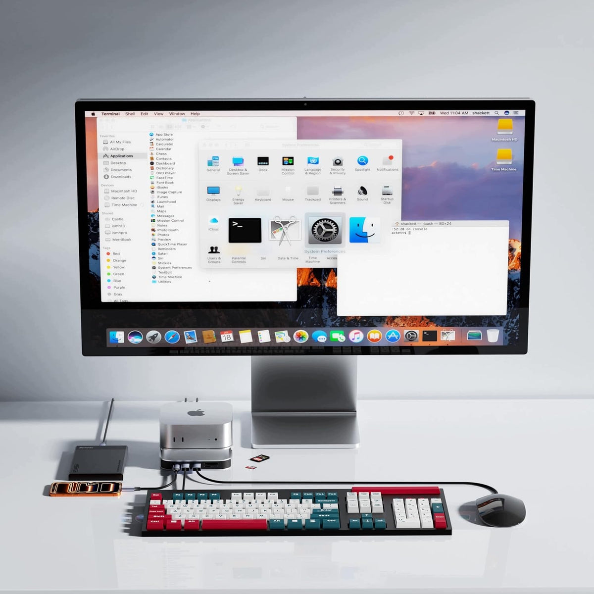 DOCKING STATION MAC MINI M4 HUB USB-C DISPLAYPORT 4K NVME SSD Manufacturer code STACJA DOKUJĄCA MAC MINI M4 HUB USB-C DI