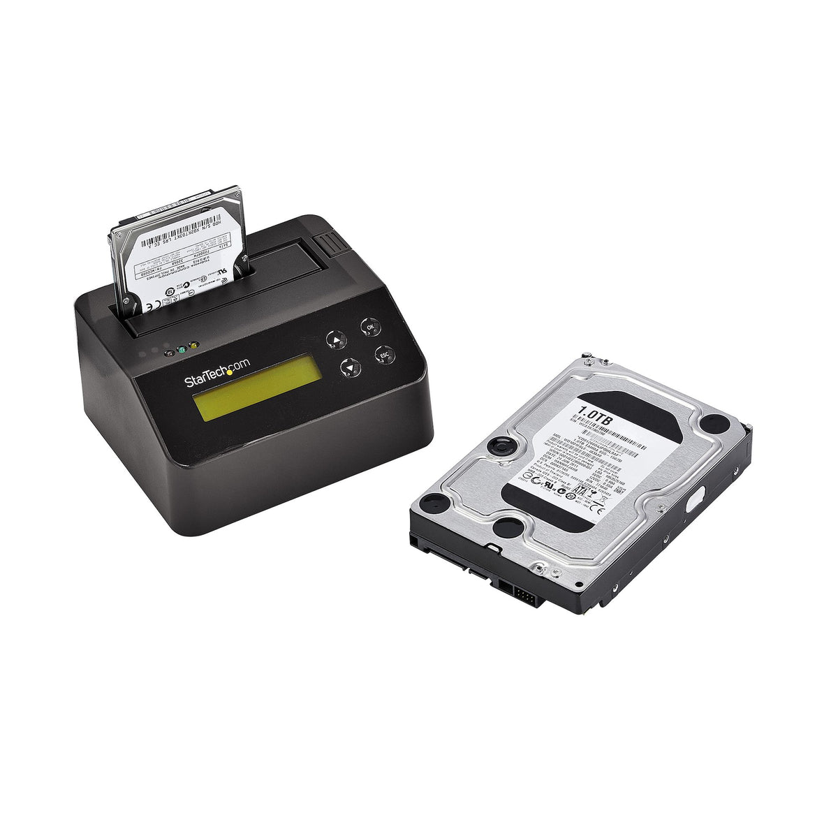 DOCKING STATION STARTECH ERASER FOR DRIVES 9 HDD DATA ERASURE MODES Packaging status original